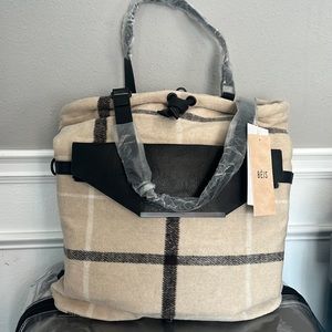 Beis backpack flannel NEVER USED